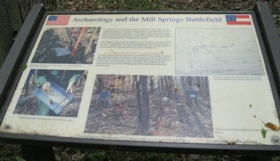 Archaeology and the Mill Springs Battlefield Marker image. Click for full size.