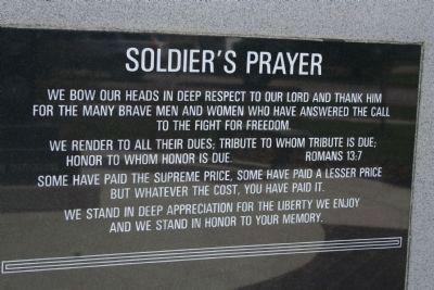 Soldier's Prayer image. Click for full size.