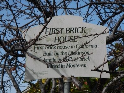 First Brick House Marker image. Click for full size.
