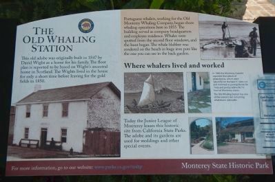 The Old Whaling Station Marker. Click for full size. The Old Whaling Station Marker image. Click for full size.