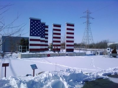 Veterans Freedom Flag Monument. Click for full size. Veterans Freedom Flag Monument image. Click for full size.
