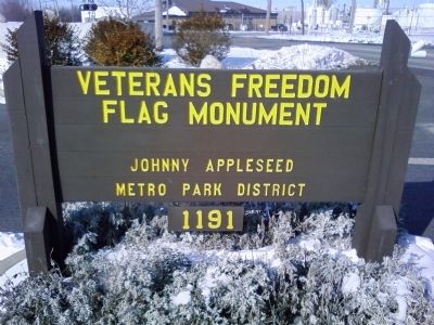 Veterans Freedom Flag Monument entrance image. Click for full size.