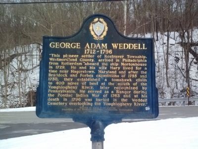 George Adam Weddell Marker. Click for full size. George Adam Weddell Marker image. Click for full size.