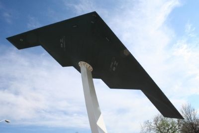 Close up of B-2 at memorial park image. Click for full size.