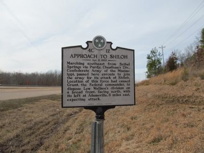 Approach to Shiloh Marker image. Click for full size.