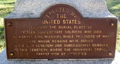Burial Place of Fifteen Confederate Soldiers Marker image. Click for full size.