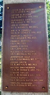 Fifteen Confederate Soldiers Honor Roll Marker image. Click for full size.