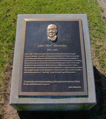 John "Alex" Alexander Marker image. Click for full size.