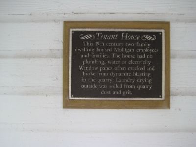 Tenant House Marker. Click for full size. Tenant House Marker image. Click for full size.