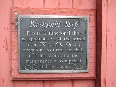 Blacksmith Shop Marker. Click for full size. Blacksmith Shop Marker image. Click for full size.