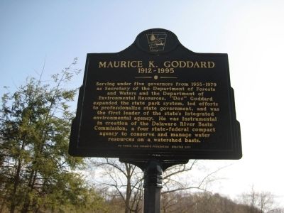 Maurice K. Goddard Marker. Click for full size. Maurice K. Goddard Marker image. Click for full size.