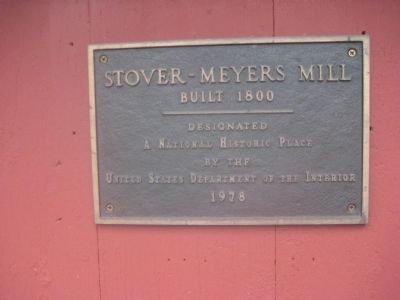 Stover-Meyers Mill Marker image. Click for full size.