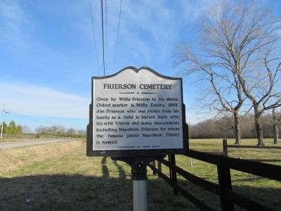 Frierson Cemetery Marker (side 1) image. Click for full size.