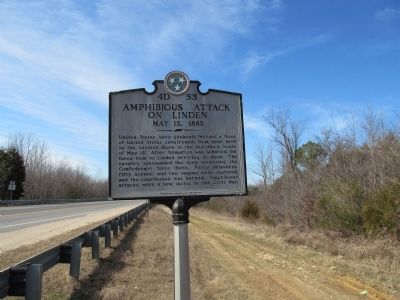 Amphibious Attack on Linden Marker image. Click for full size.