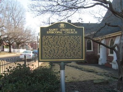 Saint Andrew's Episcopal Church Marker image. Click for full size.