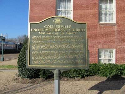 Collierville United Methodist Church Marker image. Click for full size.
