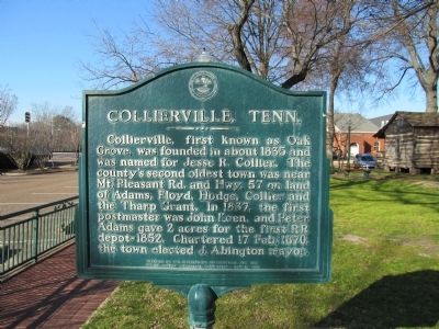 Collierville, TN Marker. Click for full size. Collierville, TN Marker image. Click for full size.