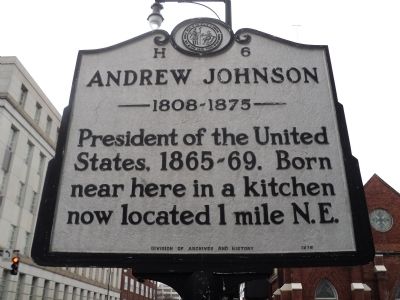 Andrew Johnson Marker. Click for full size. Andrew Johnson Marker image. Click for full size.