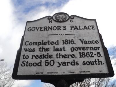 Governor’s Palace Marker. Click for full size. Governor’s Palace Marker image. Click for full size.