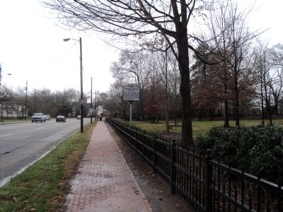 Marker on Wake Forrest Road. Click for full size. Marker on Wake Forrest Road image. Click for full size.