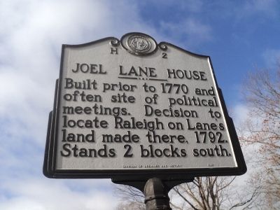 Joel Lane House Marker image. Click for full size.