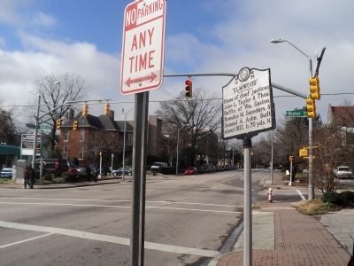 Marker on Hillsborough Street. Click for full size. Marker on Hillsborough Street image. Click for full size.