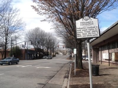 Freedmen’s Convention Marker. Click for full size. Freedmen’s Convention Marker image. Click for full size.