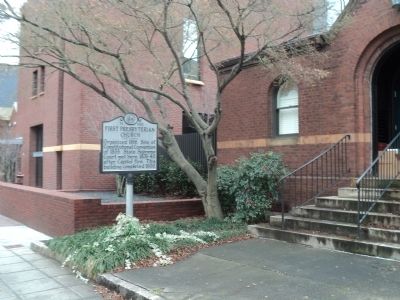 First Presbyterian Church Marker. Click for full size. First Presbyterian Church Marker image. Click for full size.