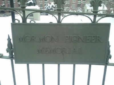 Mormon Pioneer Cemetery Marker image. Click for full size.