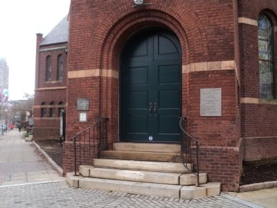 Markers at Church Front. Click for full size. Markers at Church Front image. Click for full size.