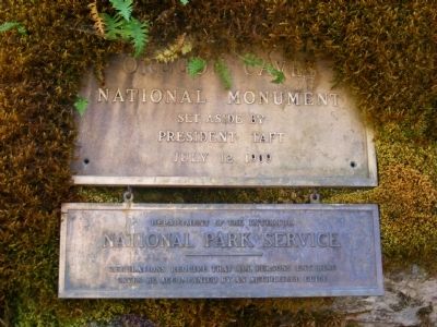 Oregon Caves National Monument Marker. Click for full size. Oregon Caves National Monument Marker image. Click for full size.