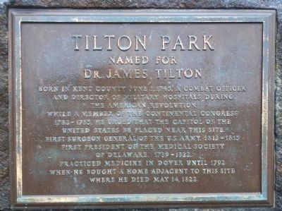 Tilton Park Marker. Click for full size. Tilton Park Marker image. Click for full size.