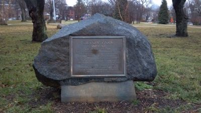 Tilton Park Marker. Click for full size. Tilton Park Marker image. Click for full size.