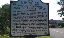 Women Airforce Service Pilots (WASP) Marker image. Click for full size.