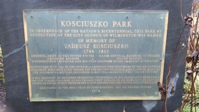 Kosciuszko Park Marker image. Click for full size.
