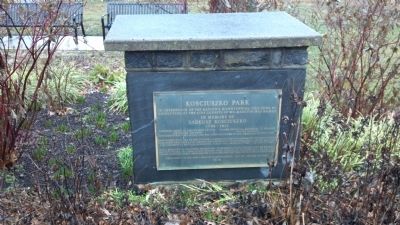 Kosciuszko Park Marker. Click for full size. Kosciuszko Park Marker image. Click for full size.