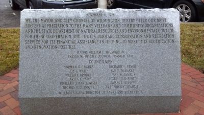 Wilmington Veterans Memorial Marker image. Click for full size.