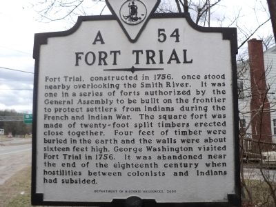 Fort Trial Marker. Click for full size. Fort Trial Marker image. Click for full size.