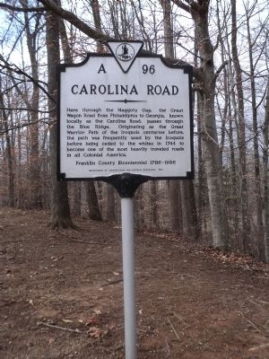 Carolina Road Marker. Click for full size. Carolina Road Marker image. Click for full size.