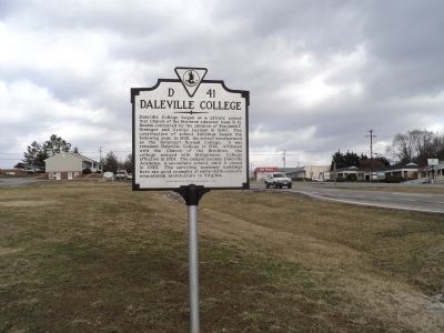 Daleville College Marker. Click for full size. Daleville College Marker image. Click for full size.
