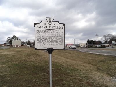 Daleville College Marker image. Click for full size.