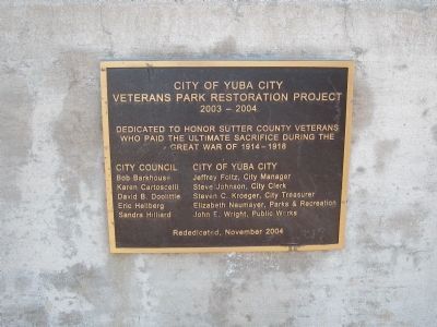 Dedication Plaque at the Entrance to the Monument image. Click for full size.