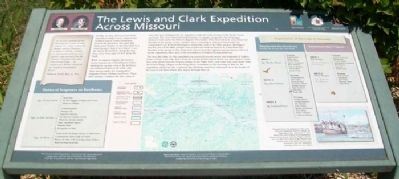 The Lewis and Clark Expedition Across Missouri Marker image. Click for full size.