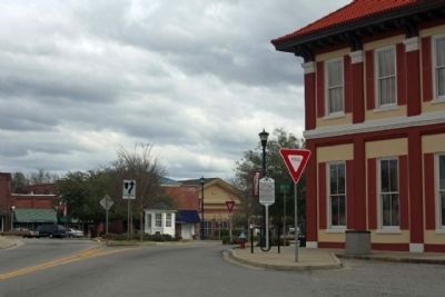 Bank Of Barnwell / Edgar A. Brown Law Office Marker at Main and Jefferson Street intersection. Click for full size. Bank Of Barnwell / Edgar A. Brown Law Office Marker at Main and Jefferson Street intersection image. Click for full size.