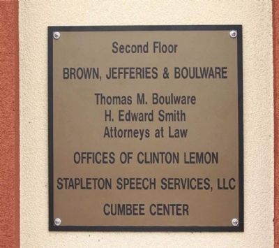 Second Floor today, still a Brown Law Office image. Click for full size.
