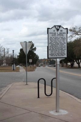 Marker at Main Street / Dunbarton Blvd looking northwest from Jefferson Street. Click for full size. Marker at Main Street / Dunbarton Blvd looking northwest from Jefferson Street image. Click for full size.