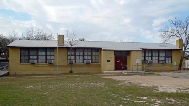 Second Carver School erected in 1944 by U.S. Army image. Click for full size.