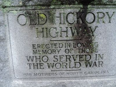 Old Hickory Highway Marker image. Click for full size.