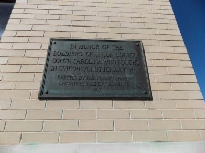 Union County Revolutionary War Marker. Click for full size. Union County Revolutionary War Marker image. Click for full size.