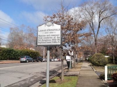 Lamar Stringfield Marker. Click for full size. Lamar Stringfield Marker image. Click for full size.